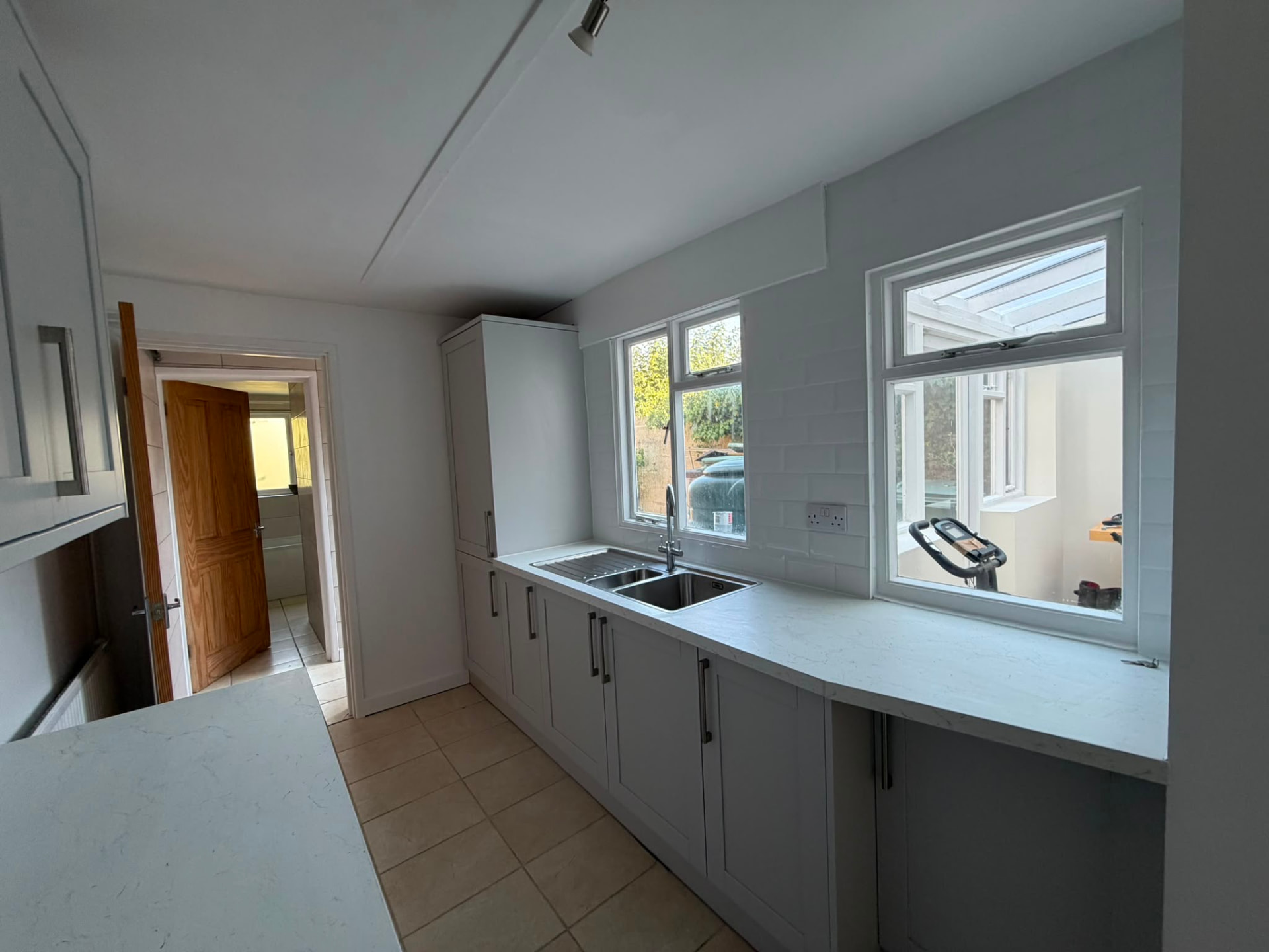 Finished kitchen after the West Street renovation by RedFox Homes in Oxfordshire